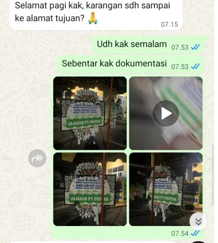 Pengiriman Papan Bunga Selamat Tendean